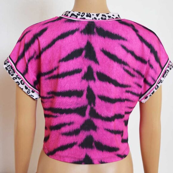 Zebra Print Crop Tank Top - Picture 4 of 9